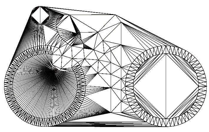 Conforming Delaunay triangulation -  subdivision for constraint segments to achieve better triangle quality.