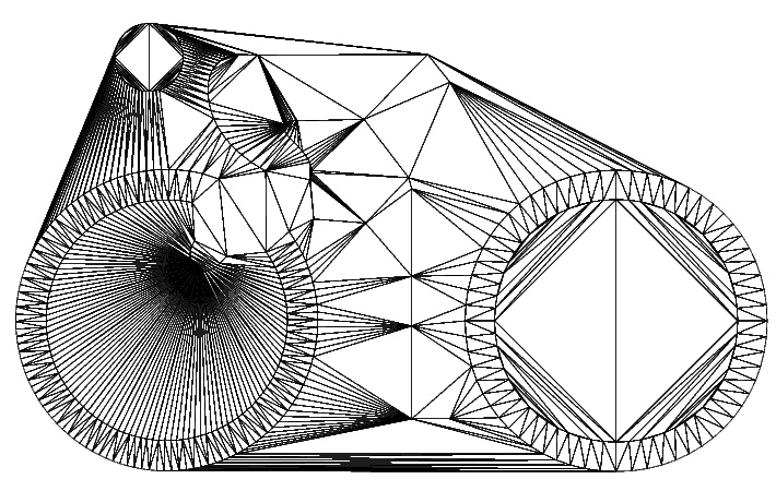 C++ Delaunay triangulation of points without constraint edges