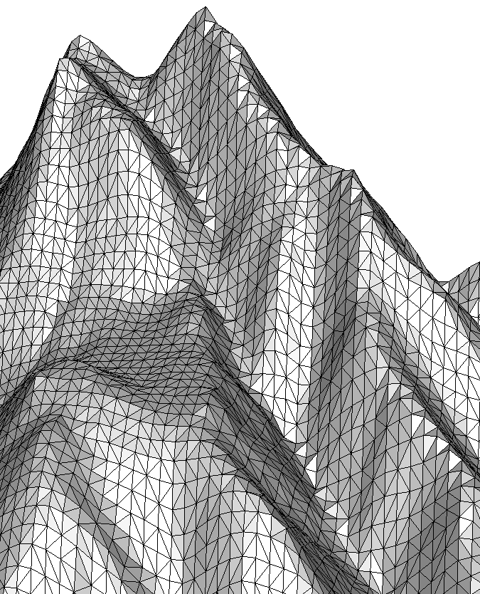 Terrain not optimized for valleys and ridges