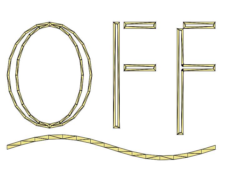 Negative Delta showing the difference between the original shape and the negative offset shape